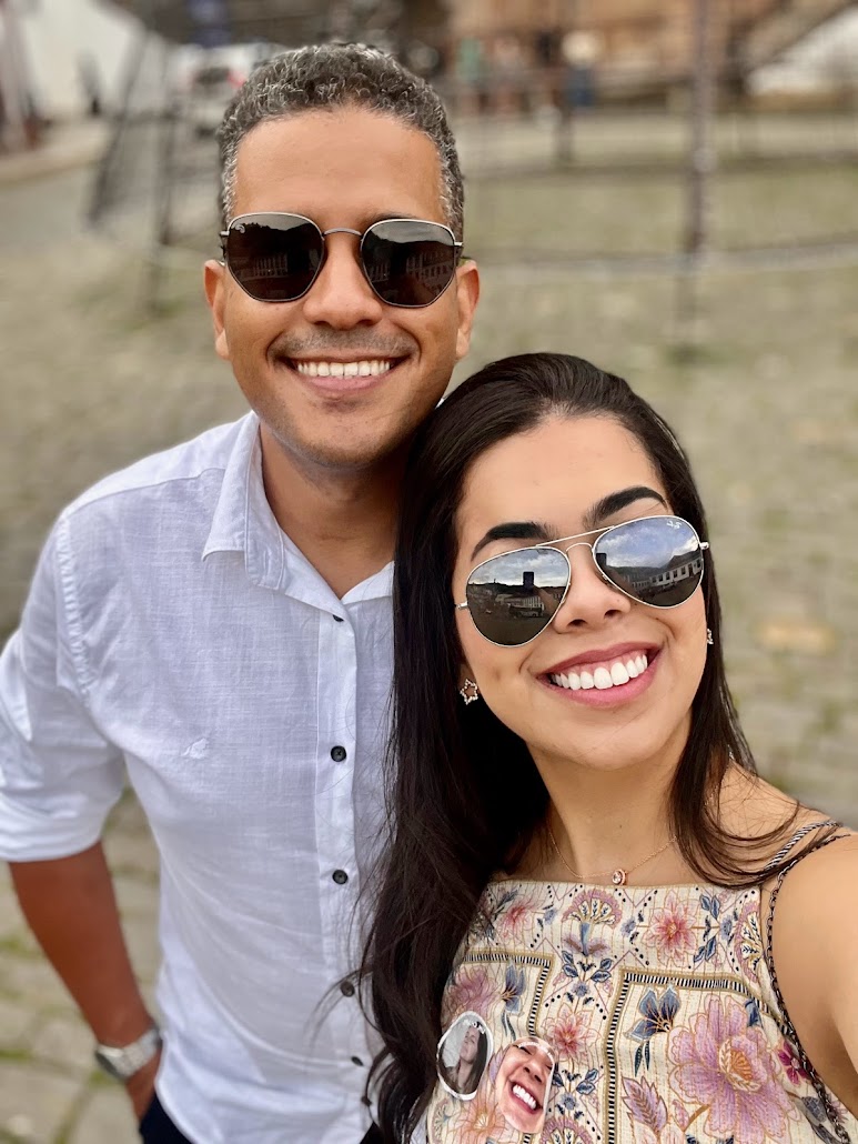 Rafael e Luana viajando